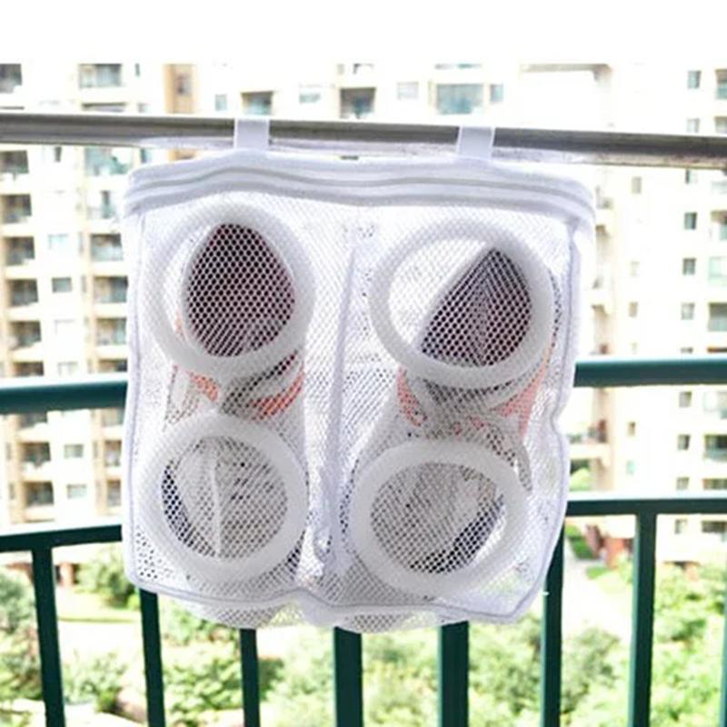 Laundry Bag Shoes Home Organizer Bag Mesh Laundry Shoes Bags Underwear Bra Shoes Airing Dry Tool Portable Laundry Washing Bags