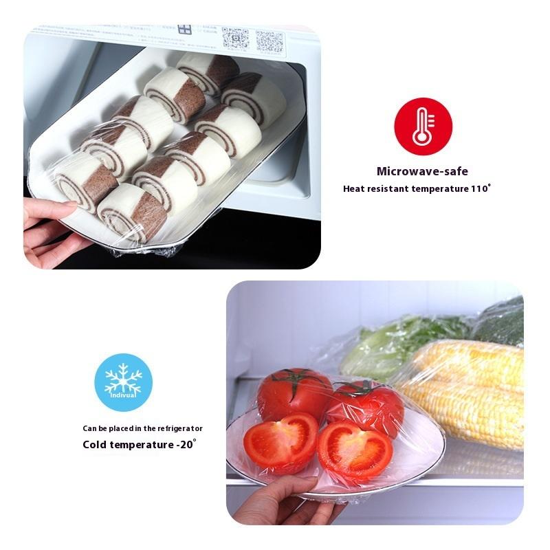 30M/Roll Cutting Box Plastic Wrap Home Box Sliding Knife Plastic Wrap Food Grade Home Cutter Kitchen
