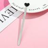 Exquisite Stainless Steel Metal Bookmark Painted Heart Shape Book Page Marker Reading Book Clip Book Lovers