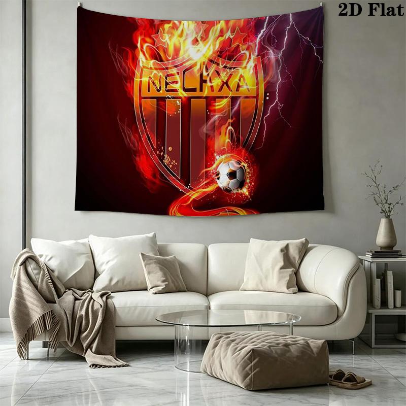 Necaxa Fc Wall Tapestry Aesthetic Wall Hanging Printed Fabric Blanket Decorative Tapestries for Bedroom Living Room Home Decor