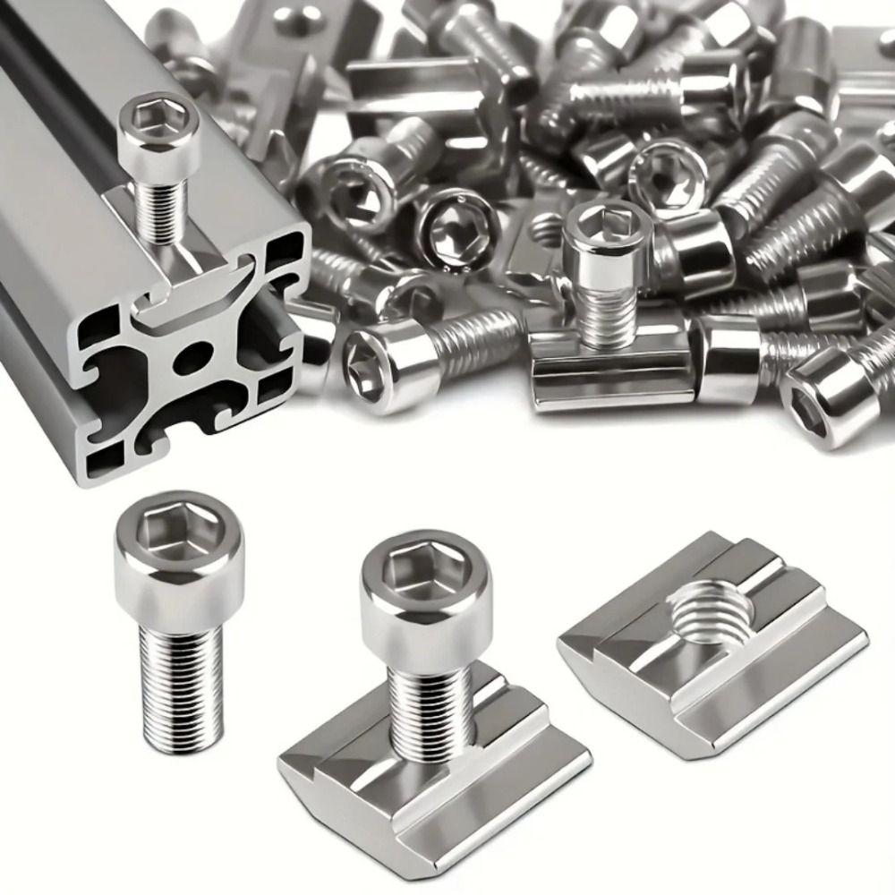 20pcs/bag Reliable Connection European Standard Aluminum Profile Fasteners Cup Head Screws  Assembly