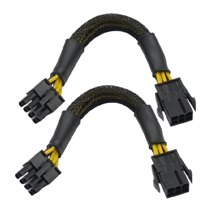 CPU 8Pin to 6Pin Graphics Card Power Cable Video Card Power Extender Power Supply Graphics Card Extension Cable 1
