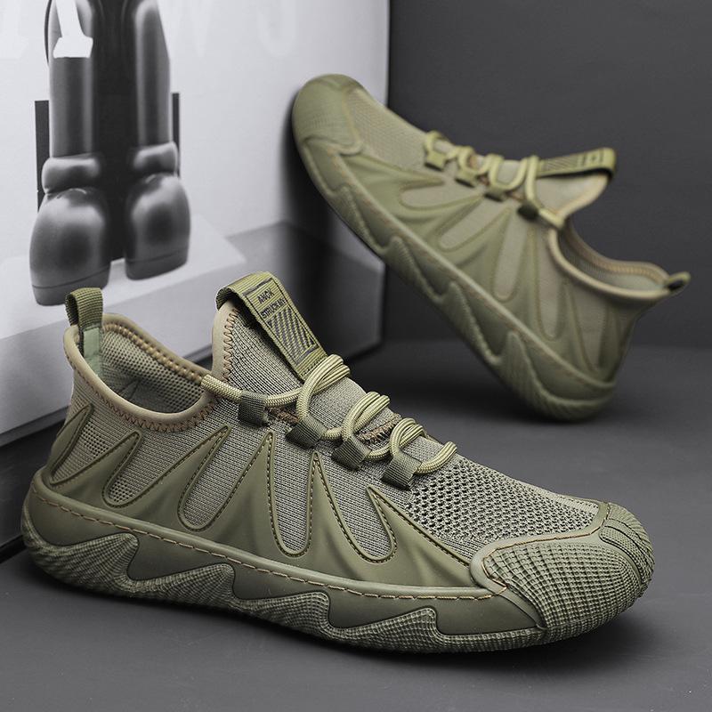 

2025 summer live broadcast mesh casual shoes low-top lace-up octopus outdoor sports tooling men s shoes mountaineering shoes 39 чорний