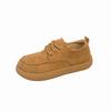 Platform biscuit shoes women's 2025 spring and autumn new retro casual sports style kangaroo shoes British style Doudou shoes