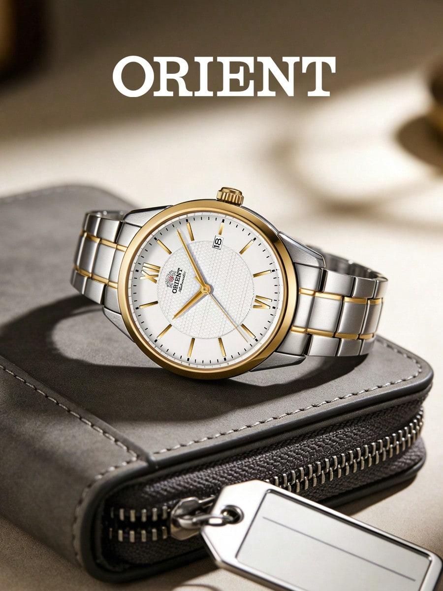 Мужские механические часы Orient White RA-AC0013S10D белый
