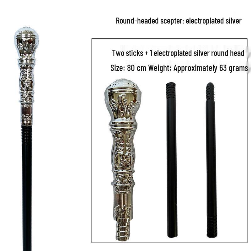 Snake Head Halloween Scepter: Adult & Kids Cosplay Magician Witch Pharaoh Wand