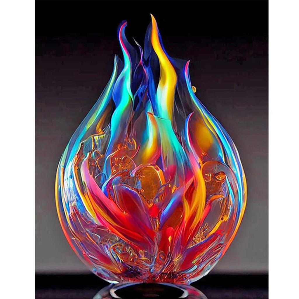 5D DIY Diamond Rhinestone Drawing Full Round Drill Sculpture Kit Diamond Drawing Resin Canvas Decoration for Living Room Bedroom