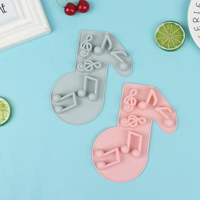 Molde de Silicona con Forma de Nota Musical Herramienta de Horneado de Resina para Cocina Molde de Hielo para Pastel y Chocolate DIY