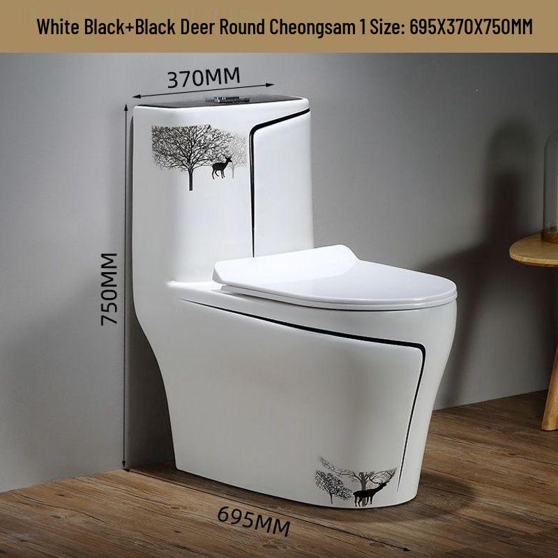 Colorful Anti-odor Water-Saving Ceramic Toilet for Small Bathrooms