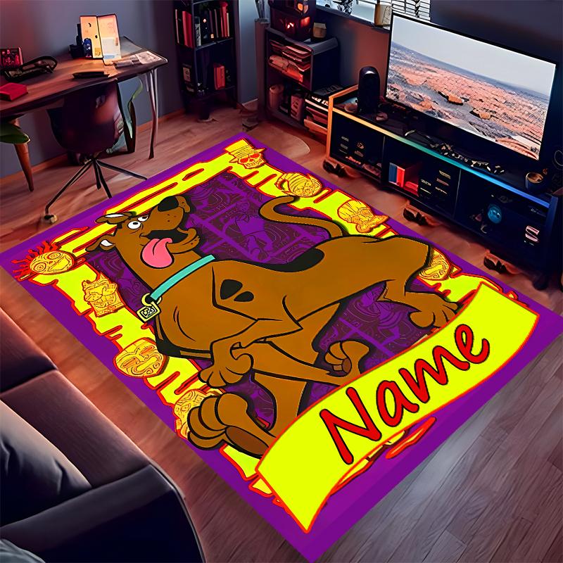 Custom Personalization Scooby-Doo Print Area Rug - Soft, Washable Non-Slip Indoor Mat,Living Room,Home&Office Decorative Rug