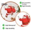 Self Adhesive Wall Mural Christmas Sticker, Self?Adhesive Climbing Santa Claus Decals, Funny Seasonal Home Decoration Holiday Decor for Living Room