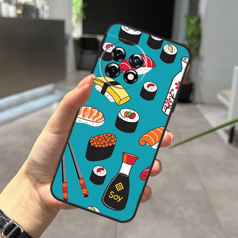 Japanisches Sushi Food Case Für OnePlus Nord N20 N30 CE 5 3 4 Lite OnePlus 15 13 12 11 10 Pro 10T 13T 13R 15R Hülle