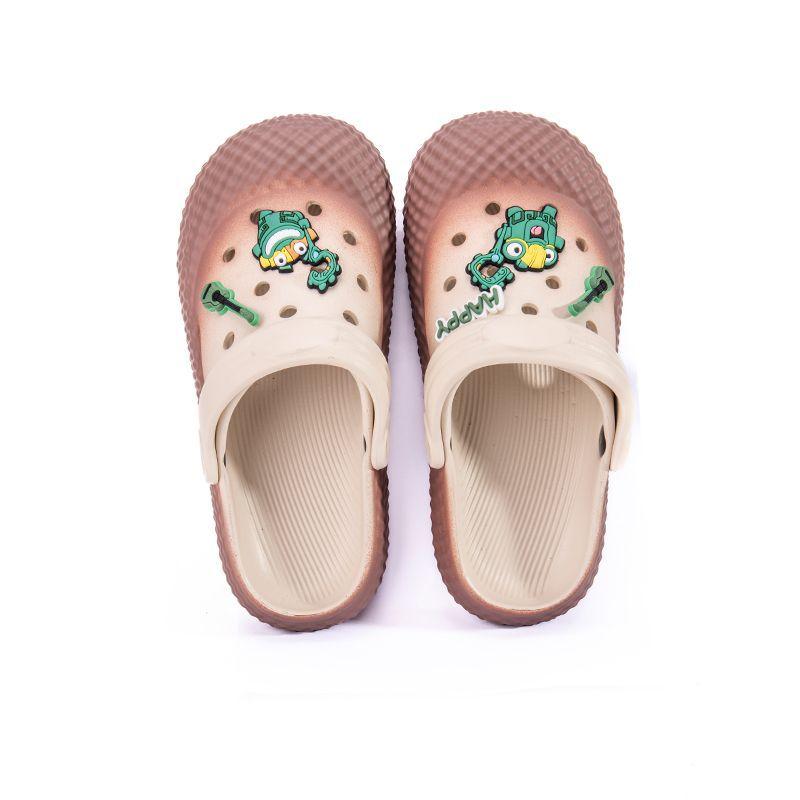 

Hole shoes women s summer EVA super soft muffin bag head slippers cartoon outer wear non-slip slippers women 36/37 [Standard Size]