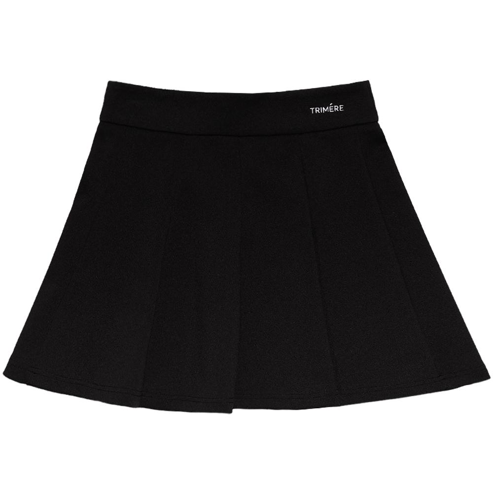 TRIMERE Elastic Banding Flare Skirt Woman Black