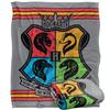 HARRY POTTER Witchcraft And Wizardry Hogwarts Crest Blanket