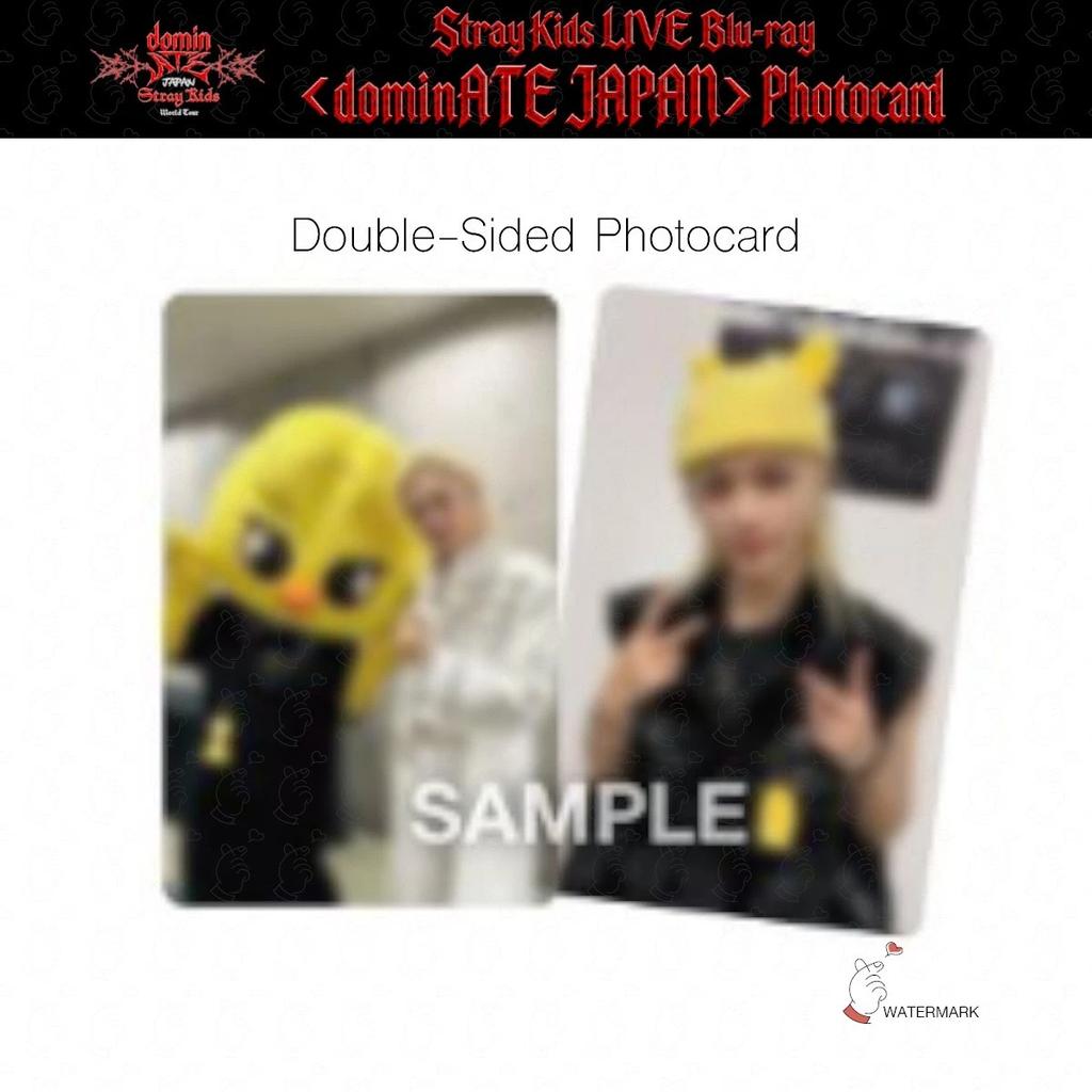 PRE-ORDER Stray Kids World Tour dominATE JAPAN LIVE Blu-ray RAKUTEN POB Double-sided Photo Card Backing Card OFFICIAL