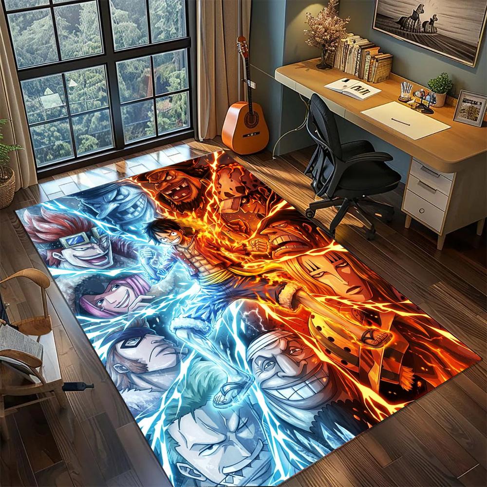 One Piece!Rug Carpet Large Area Rug Non Slip Washable Floor Mat Gamer Room Bedroom Home Decor