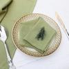 4PCS 40X40CM Cloth Napkins Cotton Fabric Dinner Kitchen Green Tea Towels Table Design Mat Christmas Party Wedding Decoration