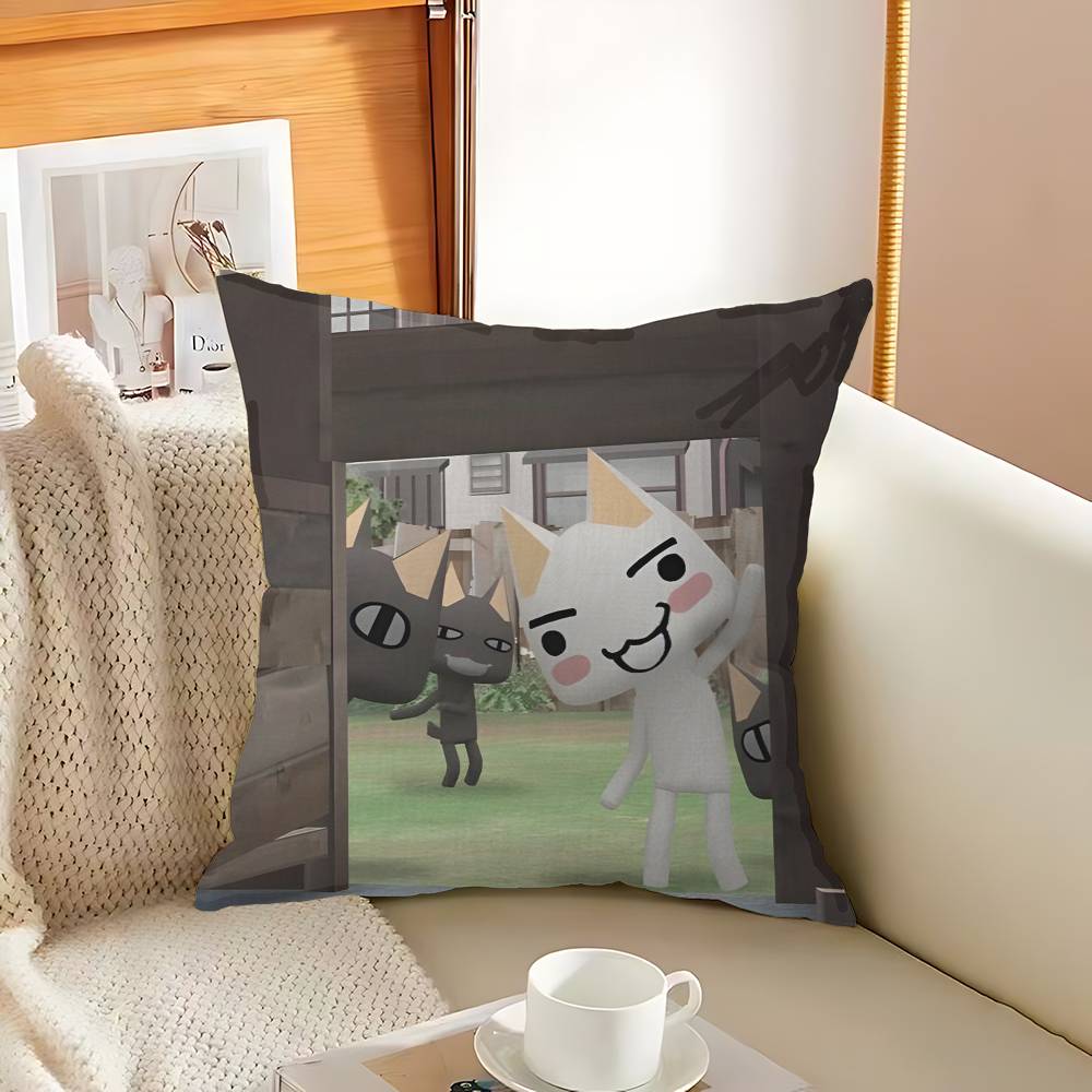 Inoue Toro CUTE Cat Personalized Pillow Cover Kids Bedroom Wild Party Decor Pillowcase Kid Birthday Shower Gift