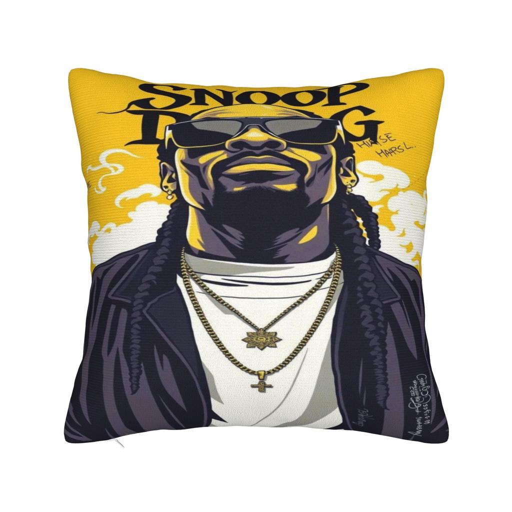 Snoop Doggs Funny Hip Hop Rapper Printing Pillowcase Cushion Cover Pillow Covers New Style Home Decorations Square Multi Size