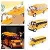 Bus, with Sounds and Lights Pull Back Door Toy Collectable Vehicles Key Bus for Boys
