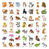 Children's Cartoon Animal Stickers 50 Toys Set Decorative Water Cup Big Belly Cup Waterproof Small Size Children's Stickers