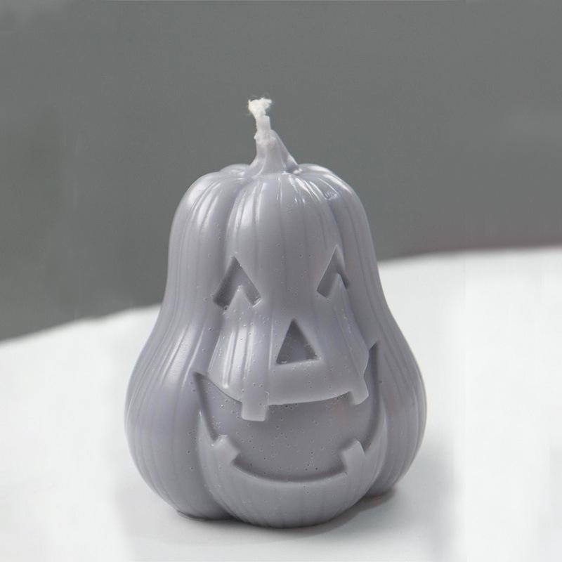 Halloween Pumpkin Candle Silicone Mold DIY Handmade Scented Plaster Craft Resin Cement Soap Mould Halloween Gift