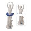 Ballerina Girl Figurine Ballet Dancer Statue Ceramic Sculpture Desk Ornament for Home Bookshelf