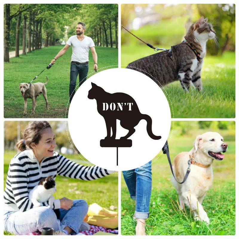 Without Pooping Dog Signs For Yard Without Poop Cat Yard Sign Creative Without Peeing Dog Sign Dog Without Pee Yard Signs For