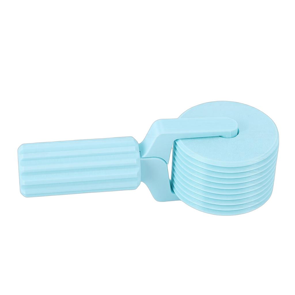 Rhinestone Painting Roller 3D Printed Art Pressing Roller Tool for Crafting Projects Striped Grip Cyan