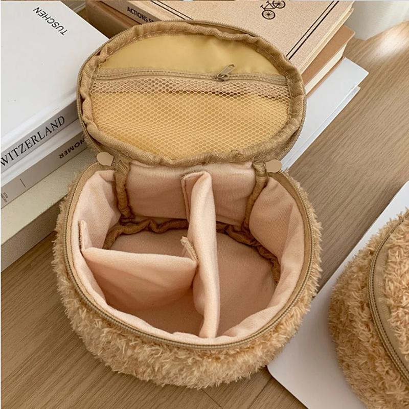 Plushes Makeup Case Anime Relaxed Bear Cosmetic Bag Women Jewelry Storage Pouch Girl Organizer Handbags Gift
