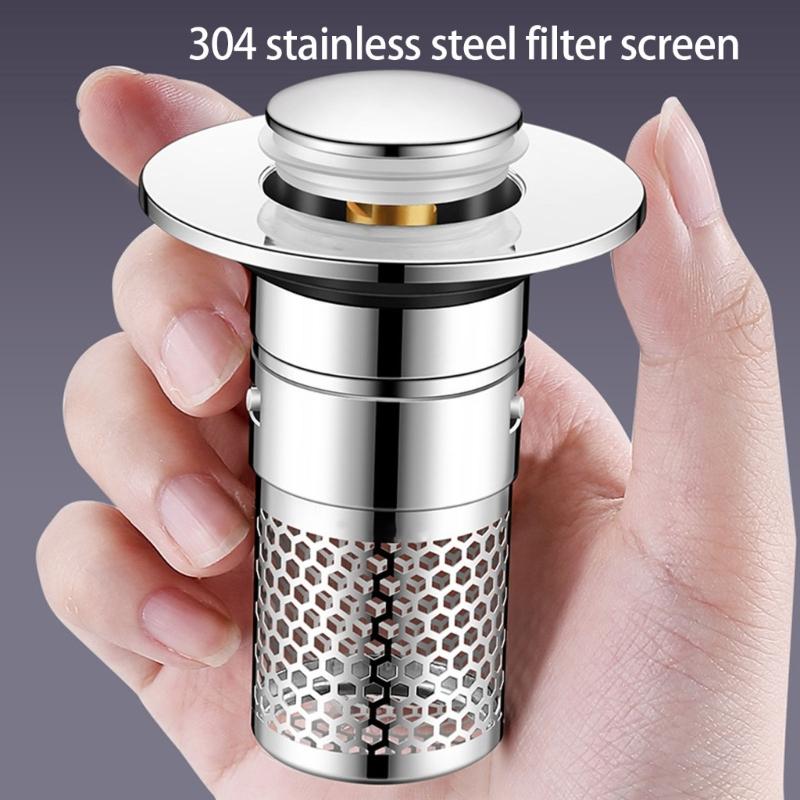 Practical Bathtubs Drain Stoppers And Drain Collector Bounces Designs Without Clog Filter Basket Accessory for Drain