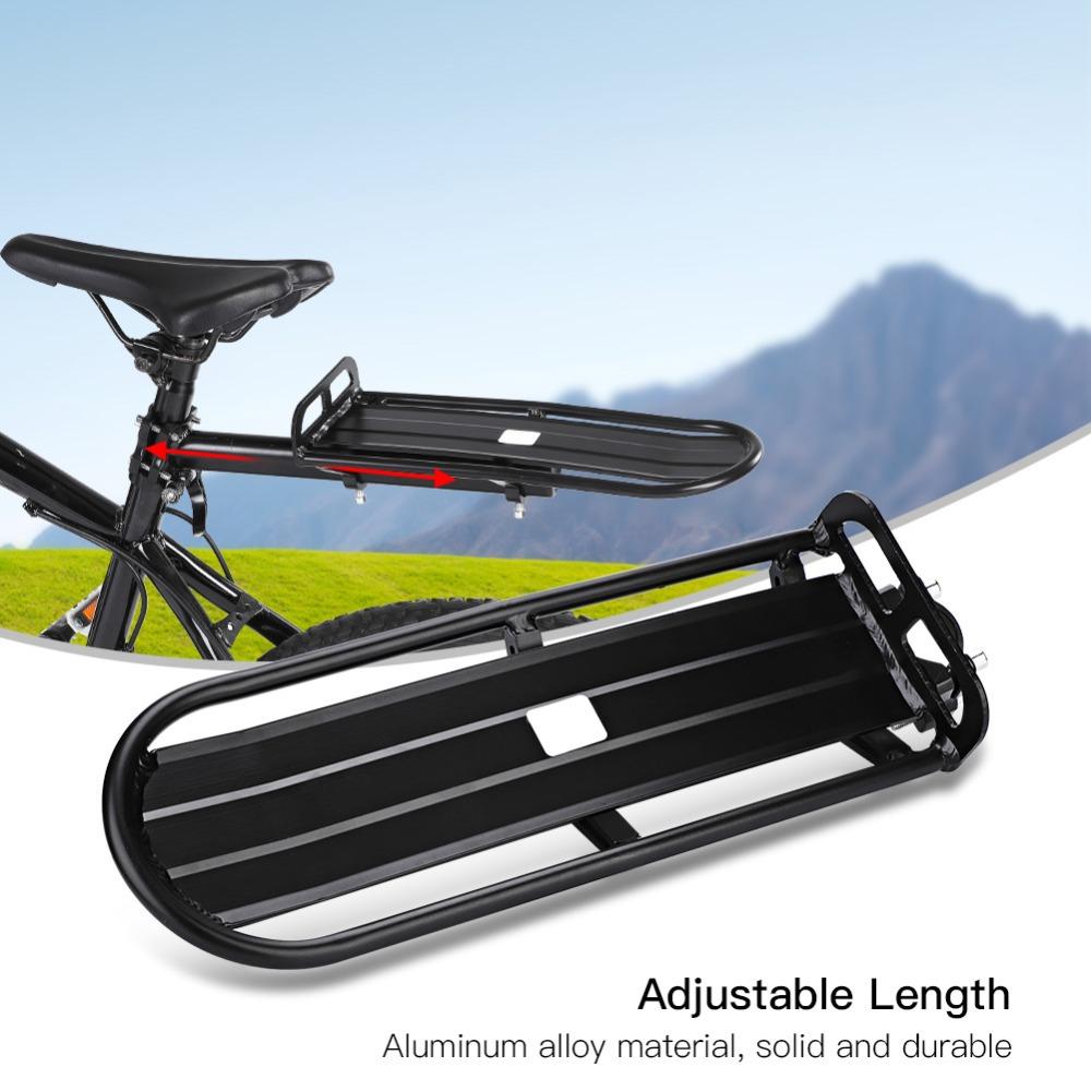 Aluminum Alloy Rear Seat Luggage Shelf Heavy Duty Rear Seat Luggage Rack Bike Touring