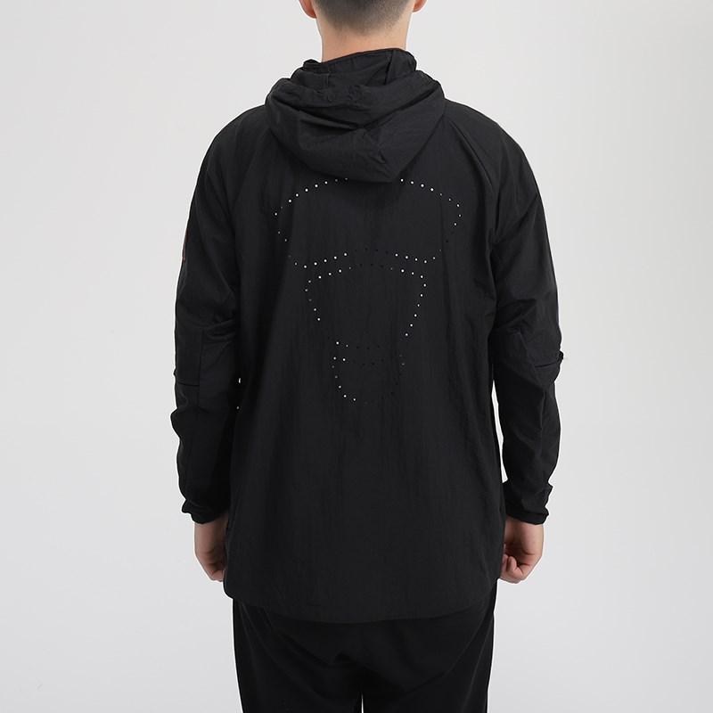 Nike Logo Sports Hooded Jacket Men Jackets Black CU5000-010