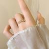 Elegant Versatile Pearl & Rhinestone Ring for Women - Personalized Fashionable Jewelry, High-End Trendy Design