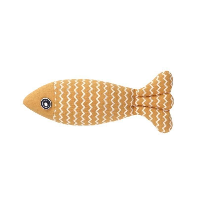 Pet Toys, Linen Fish, Mint Fish, Teeth Grinding, Teeth Cleaning, Biting Toy, Pet Throw Pillow, Self-entertainment, Cat Teasing, Linen Fish