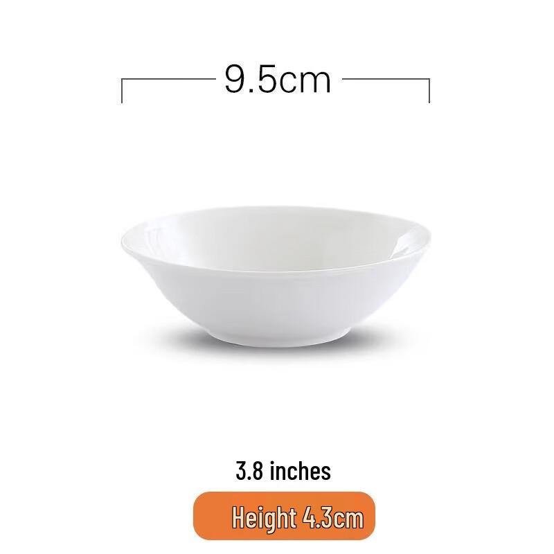 Sweet & Elegant Pure White Ceramic Bowl