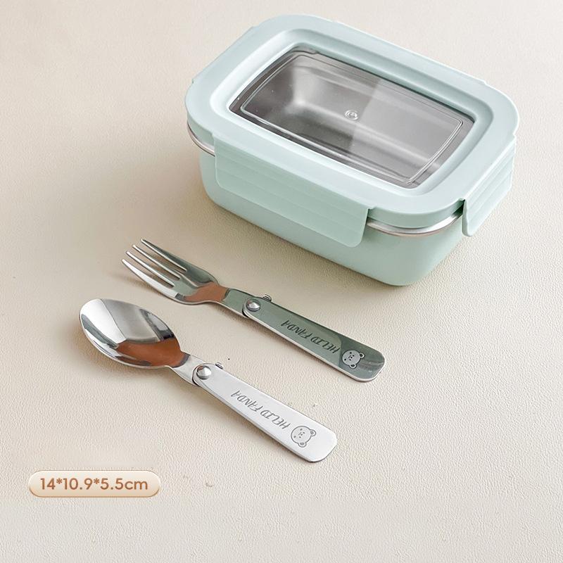 Divided Bento Lunch Box Detachable Lid Student Portable Large Capacity Sealed Lunch