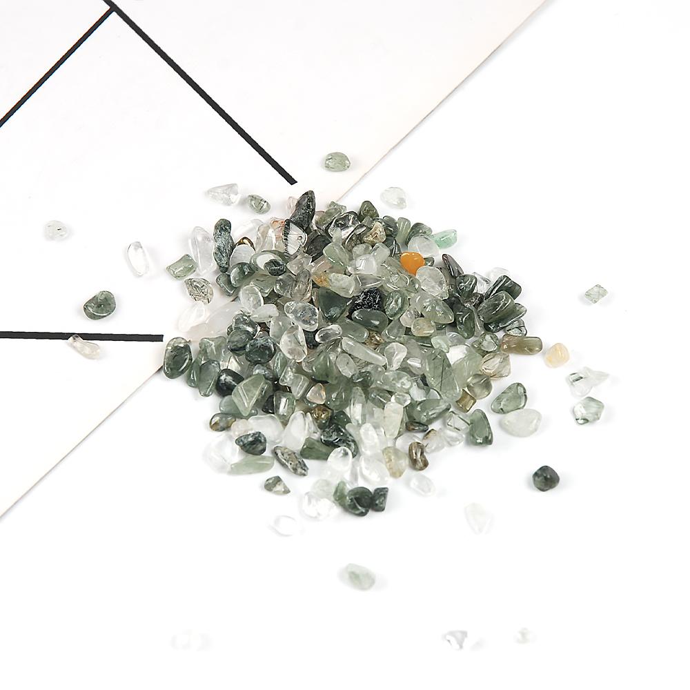 Hisenlee 500G Natural Crystal Aquarium Gravel Rocks Tumbled Crushed Stones Fountain Vase Planters Decorative Christmas New Year