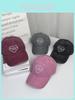 Cotton Baseball Cap For Couples With Heart Embroidery Sunshade Casual Summer Accessory