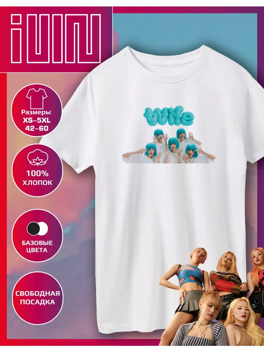 Straight T-shirt with G-idle wife print M