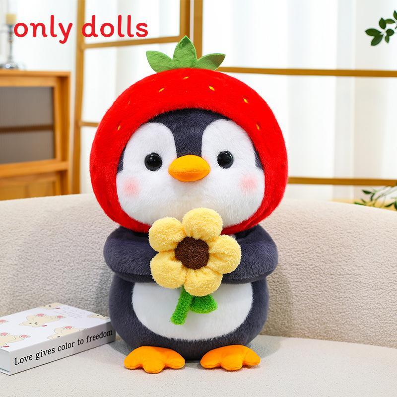 

Plush Penguin Toy With Pp Cotton Filling For Kids And Children Gift 20cm сірий колір