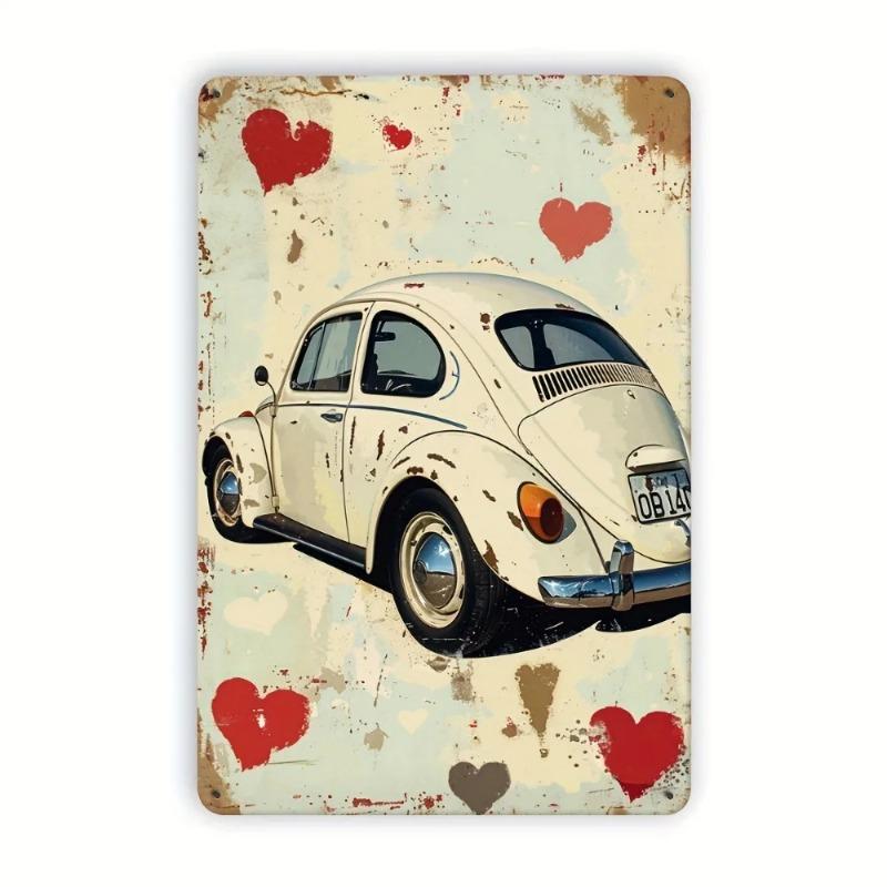Retro Car Garage Metal Tin Sign Vintage 8x12 Inch Wall Art for Man Cave Bar Decor