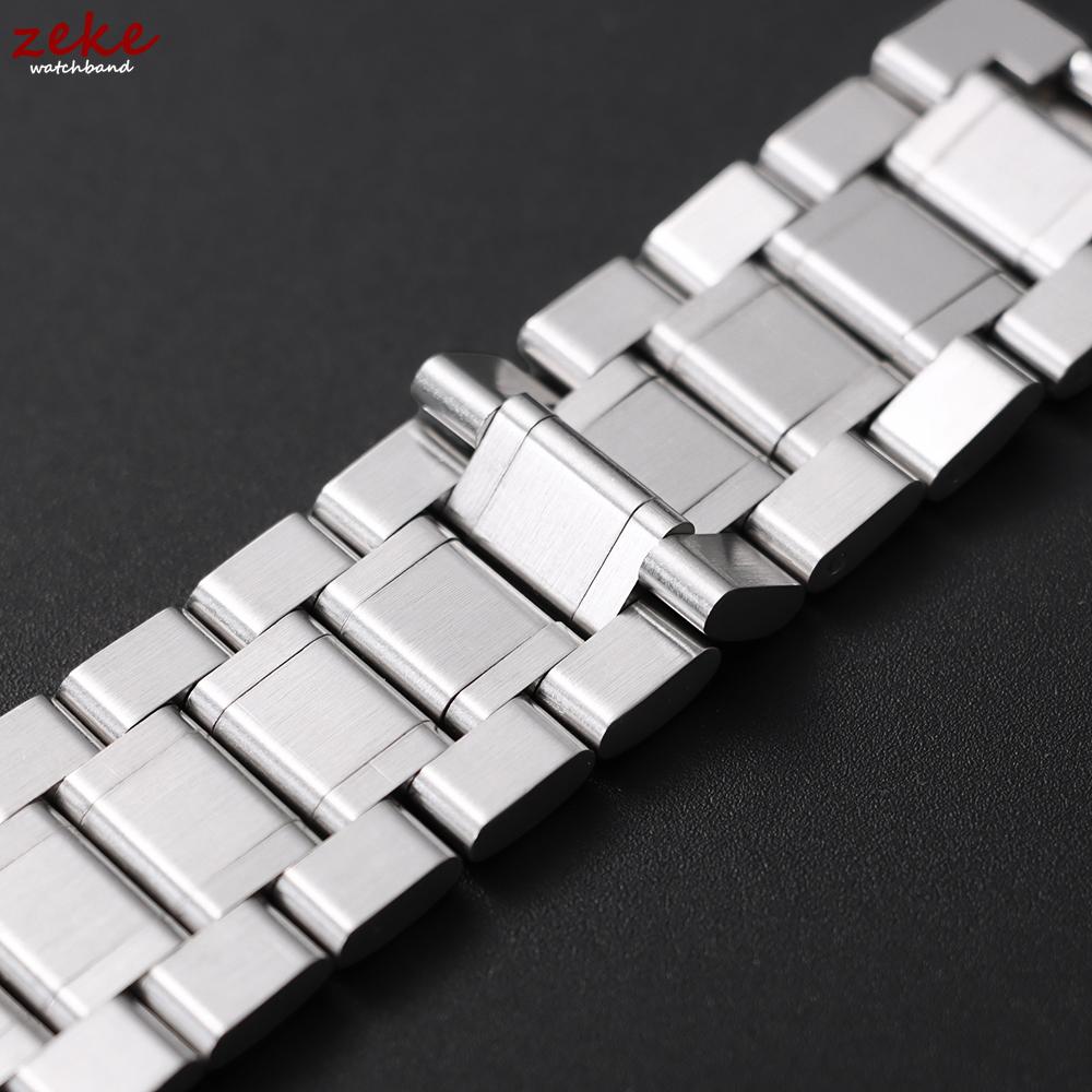 Luxury Arc Flat End Solid Stainless Steel Watch Bracelet for Tissot Butterfly Clasp Strap 12/14/16/18/19/20/21/22/24mm Watchband