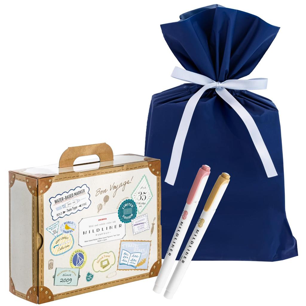 Zebra Mildliner Highlighter, 35 Colors, Gift Wrapping Available, WKT7-35CGF-AZ