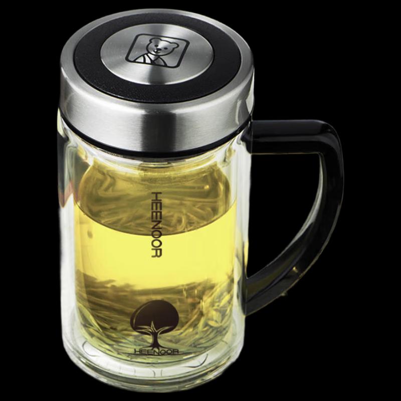 Xino Double-Wall Glass Tea Mug 435ml