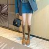 Fashion Women's Knee High Boots High Quality Leather Boots Outdoor Platform Boot Elastic Long Boots for Women Knight Booties Botas Mujer