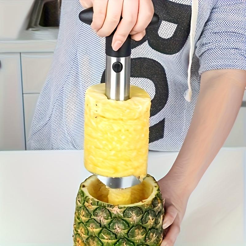 A Stainless Steel Pineapple Corer and Slicer That Is Ergonomically Designed for Comfort. This Multifunctional Tool Is Great for Removing Cores