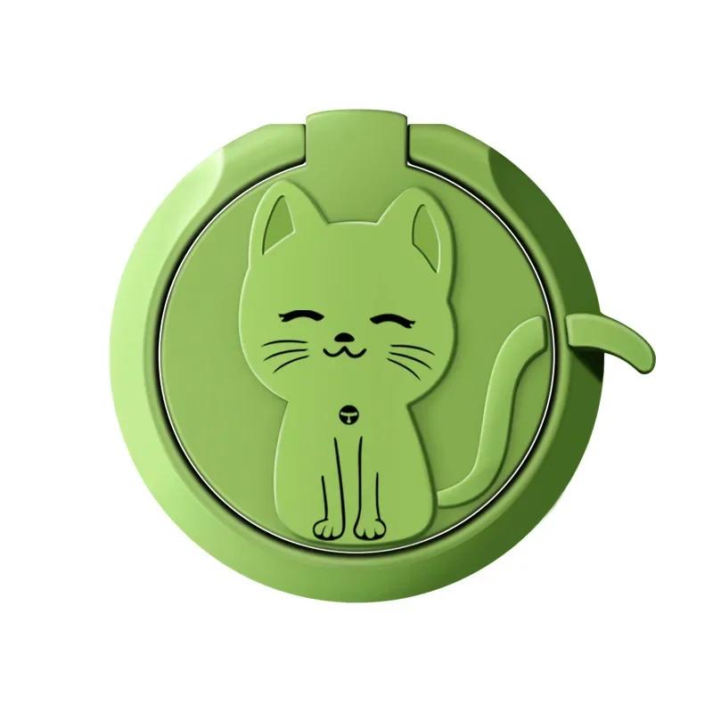 Niedlicher Cartoon Katze Handy Fingerringhalter Runde Halterung Telefonständer für IPhone 15 Samsung Huawei Xiaomi Handyzubehör