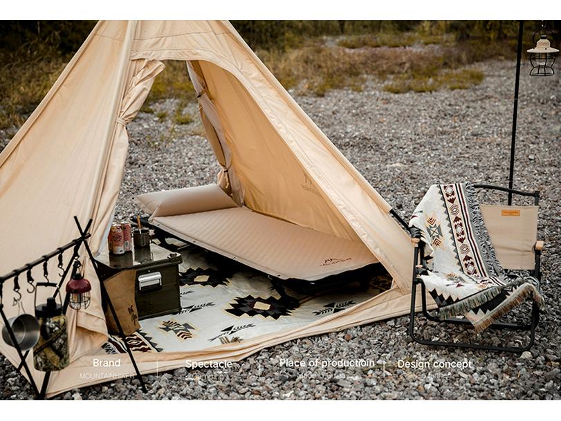 Mountain Guest Terra Inflatable Camping Mat with Pillow - Moisture-Proof Air Nozzle Sleeping Pad